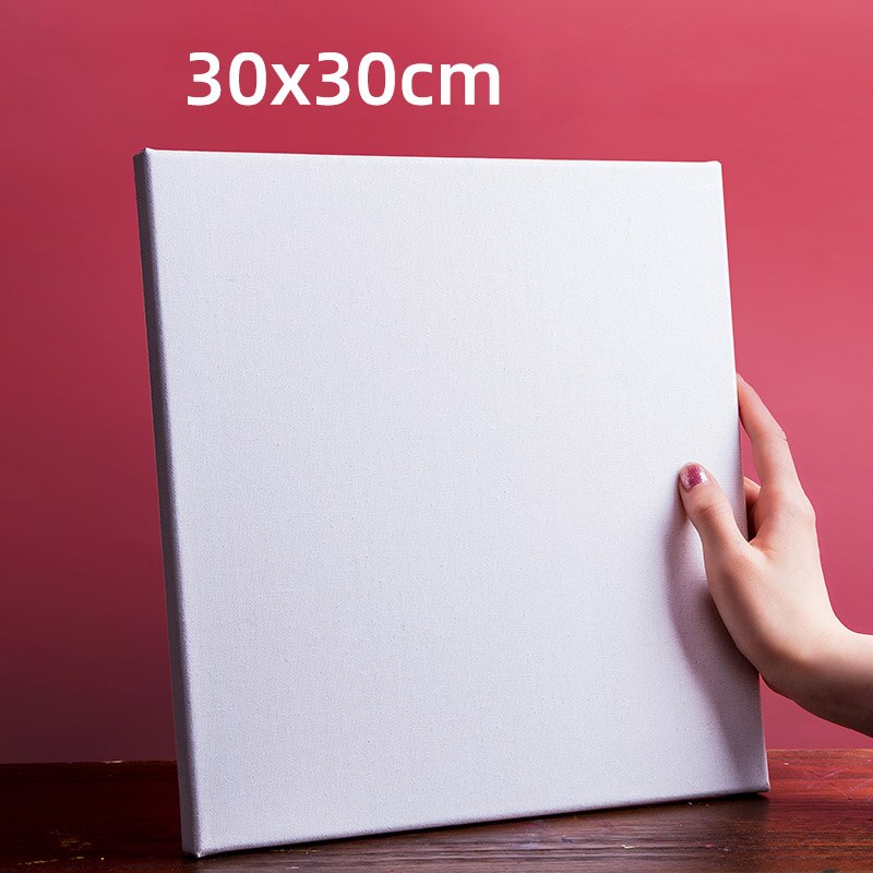 Practice Linen White Oil Painting Frame Tool 30x30 Material Wood Strip Acrylic Art Students Art Class: 30x30