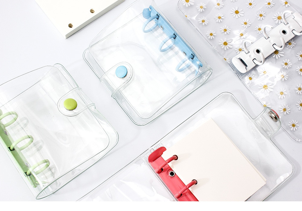 Kawaii Mini Loose- Leaf Notebooks 3 Holes Dairy Paper Refills Spiral Binder Planner Cute Pager Dairy Weekly To Do Planner