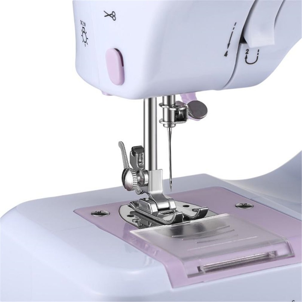 Mini 12 Stitches Sewing Machine Household Multifunction Double Thread And Speed Free-arm Electric Sewing Machine