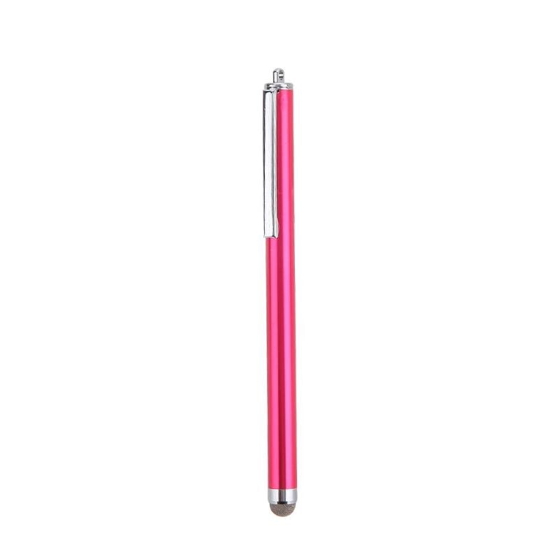 Universal Metal Mesh Micro Fiber Tip Touch Screen Stylus Pen for iPhone for Samsung Smart Phone Tablet PC Stylus Pen 9 Colors: Red