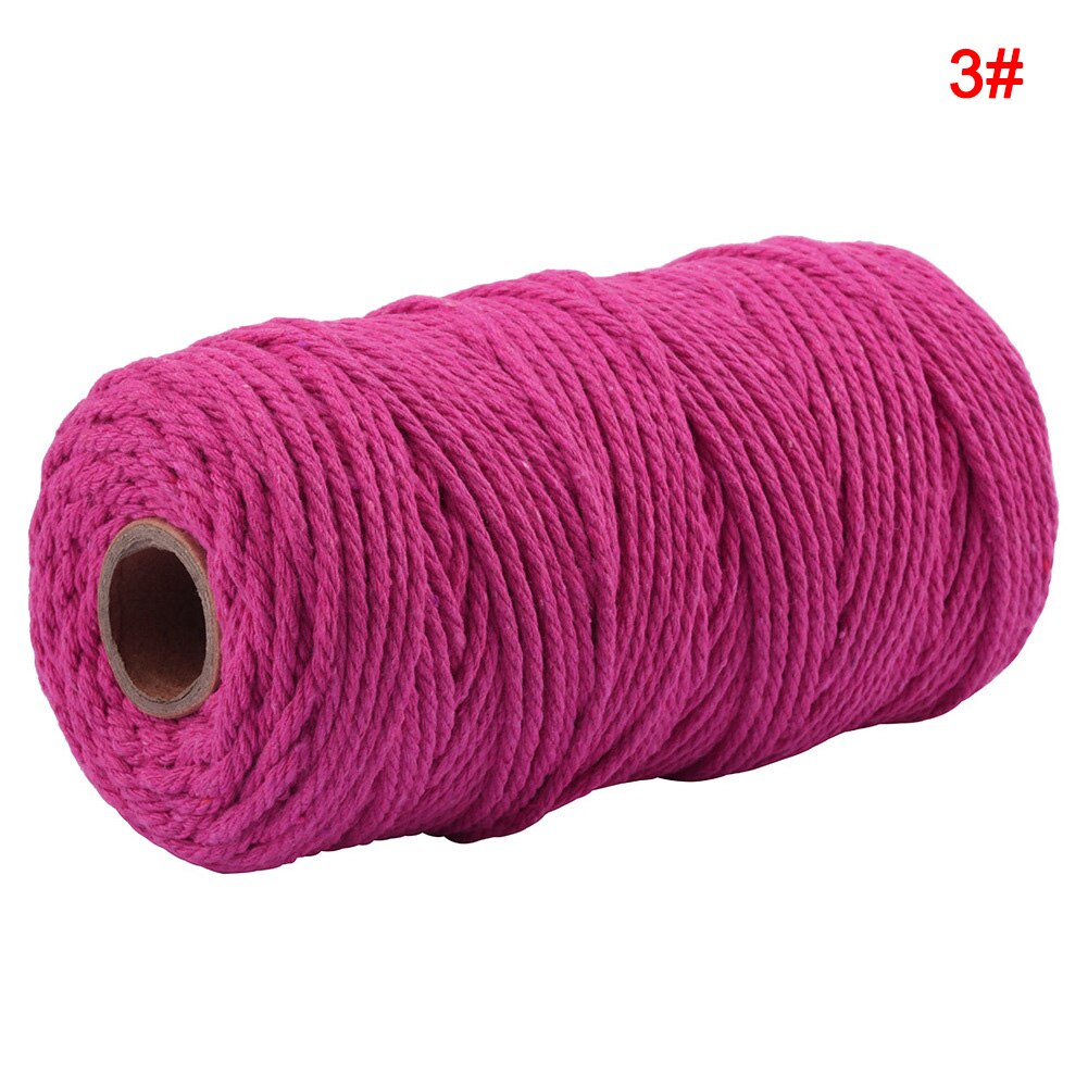2mm Colorful Anti-Fading Cotton Rope DIY Decorative Wrapping Accessory Hand Tools PAK55: 3