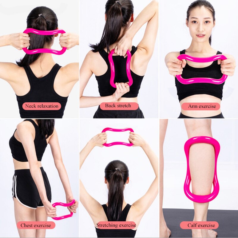 Yoga Cirkel Schouder Stretch Yoga Ring Pilates Workout Ring Loop Taille Vorm Pilates Bodybuilding Gym Thuis Training Accessoires