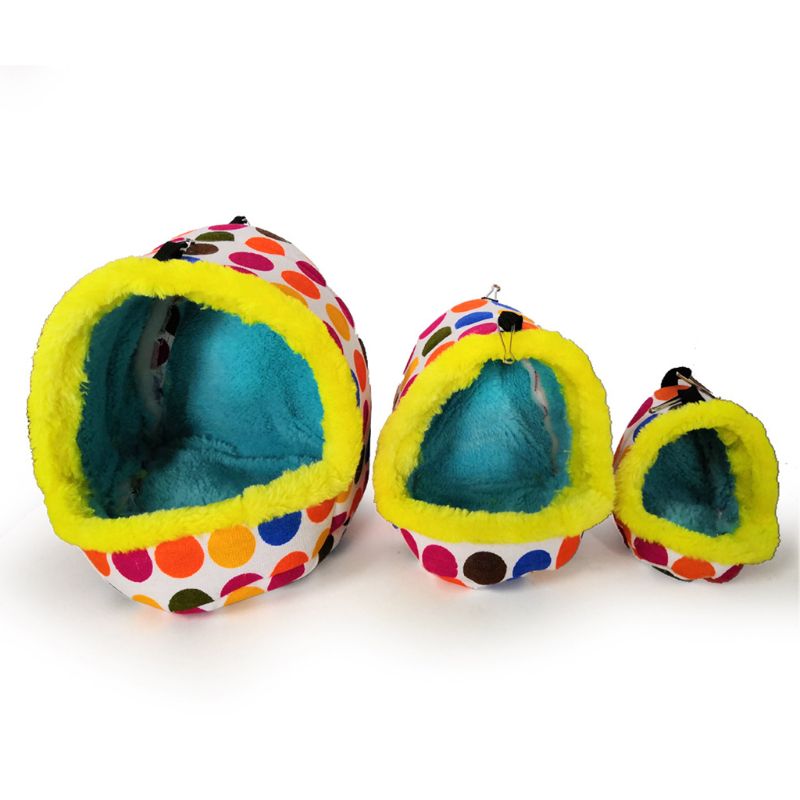 Nid d'oiseau maison hiver suspendu lit grotte pour perruche Hamster sac de couchage 53CA