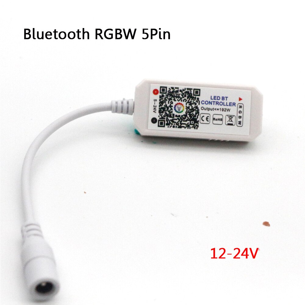Contrôleur vocal USB intelligent WiFi LED contrôleur RGBW RGB cct Pixel bande Alexa Google maison musique minuterie Bluetooth DC5V 12V 24V 28V: Bluetooth RGBW
