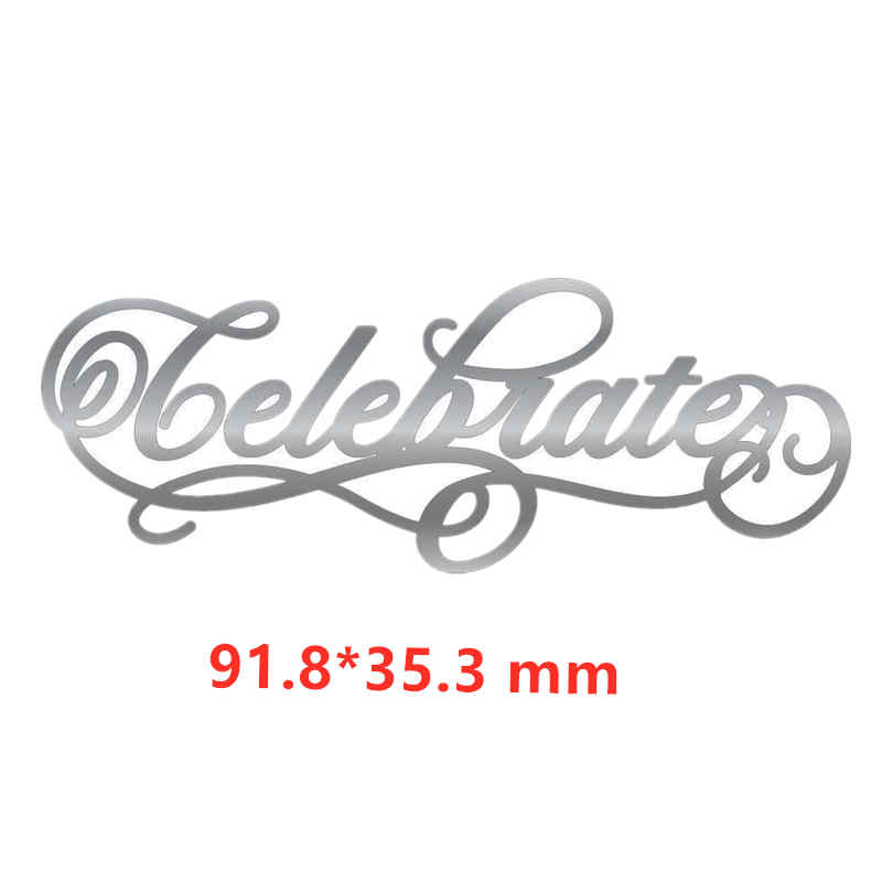 12 månader rsvp med kärlek bröllop grattis på födelsedagen fira fraser metall cutting dies för gör-det-själv scrapbooking-kort hantverk: Bild 8