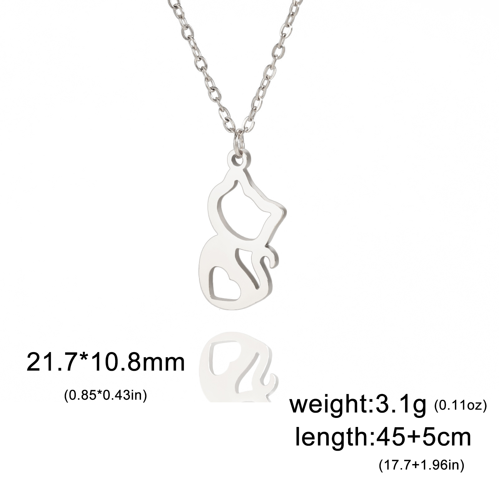 Cazador Schattige Dieren Kat Hanger Ketting voor Vrouwen Meisjes Mooie Poot Choker Halsketting Roestvrij Stalen Sieraden 2025