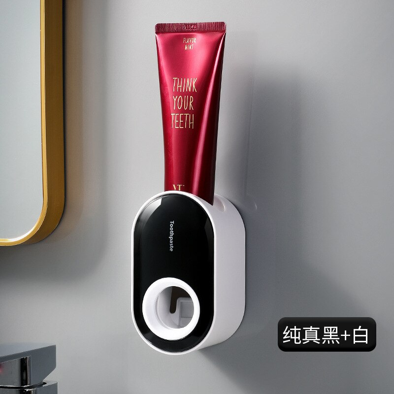 Wallmounted toothpaste holder Toothpaste dispenser Toothpaste stand automatic dispenser For toothpaste bathroom accessories sets: 7