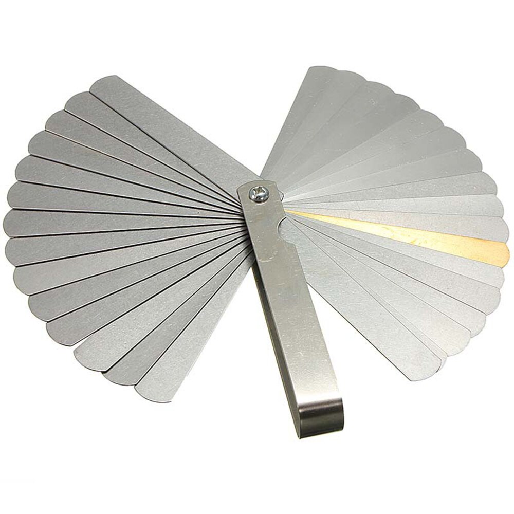 0.04-0.88mm Thickness Gage Metric Filler Gauge 89A32 32 Blades Valve Feeler Gauge Metric Gap Filler for Measurment Tool