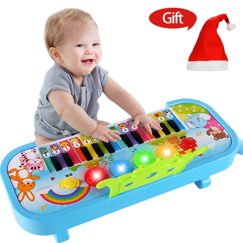 Instrumento Musical de juguete para Bebé y Niño, Piano de granja de animales, teclado electrónico infantil, juguetes educativos