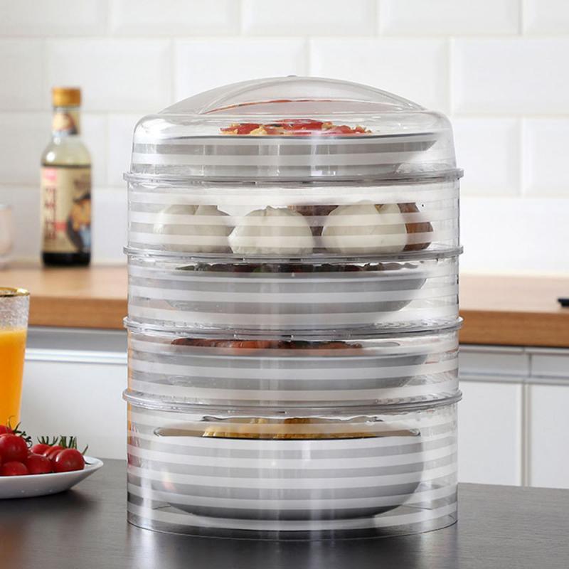 1Pc Kitchen Food Fresh Cover Food Keep Fresh Sealer Lid Home Kitchen Refrigerator Storage Stackable Transparent Fresh Cover