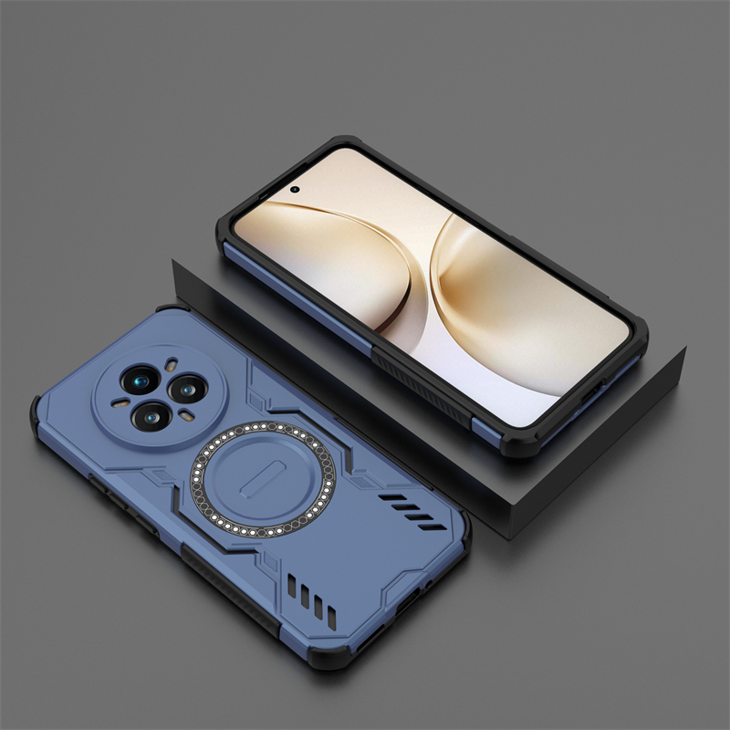 Pansarskal för realme 14 pro plus magnetisk adsorption trådlös laddningsskydd för realme 14 pro-skal för realme 14 pro plus-skal