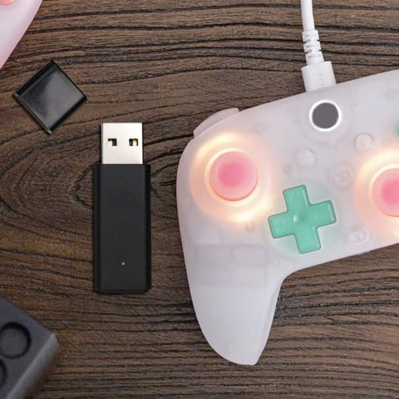 Portable Adapter Dongle for Controller Bluetooth-compatible Adapter Work with PC Stable Connection Gaming Accessories
