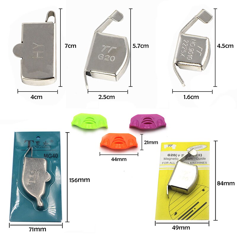 40/50/70mm Flatbed Sewing Machine Magnet Sewing Machine Presser Foot Sewing Machine Guide Plate Sewing Machine Accessories