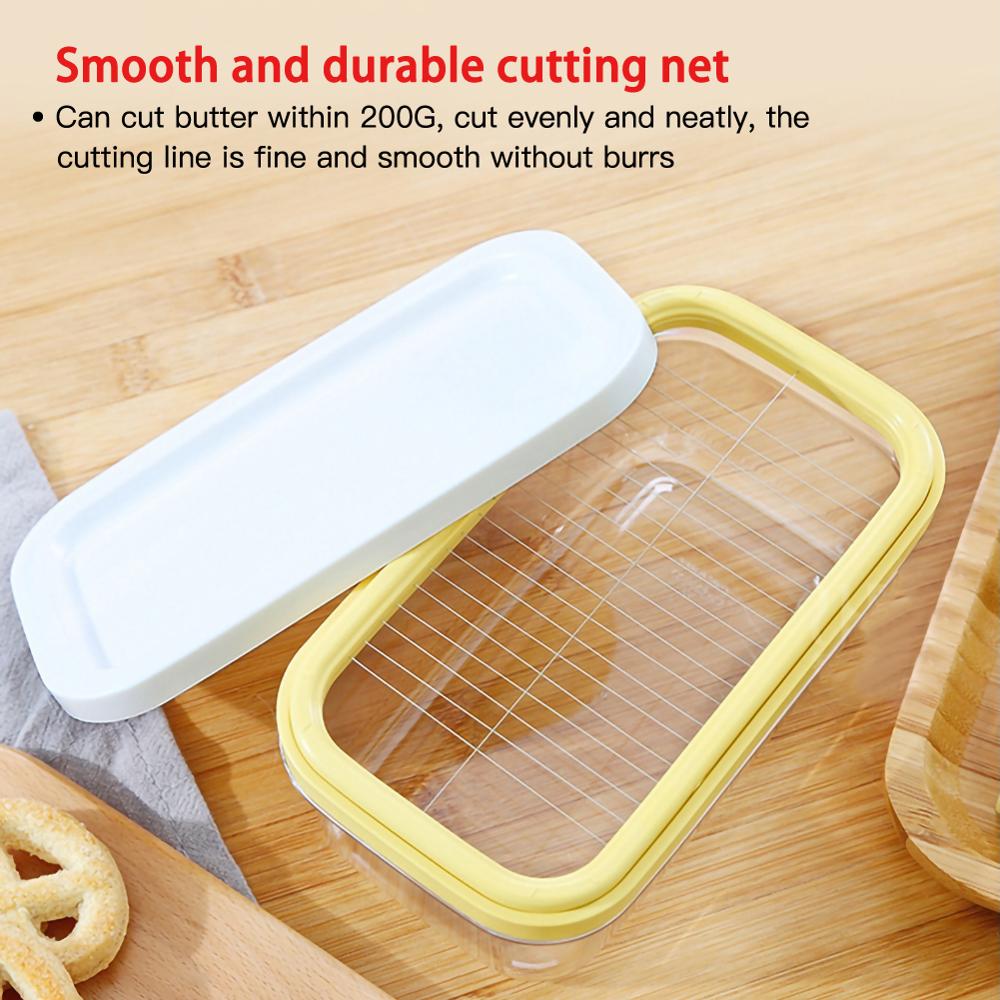 Maison Portable gardien plat avec couvercle étanchéité coupe cuisine stockage beurre boîte Rectangle conteneur fromage alimentaire