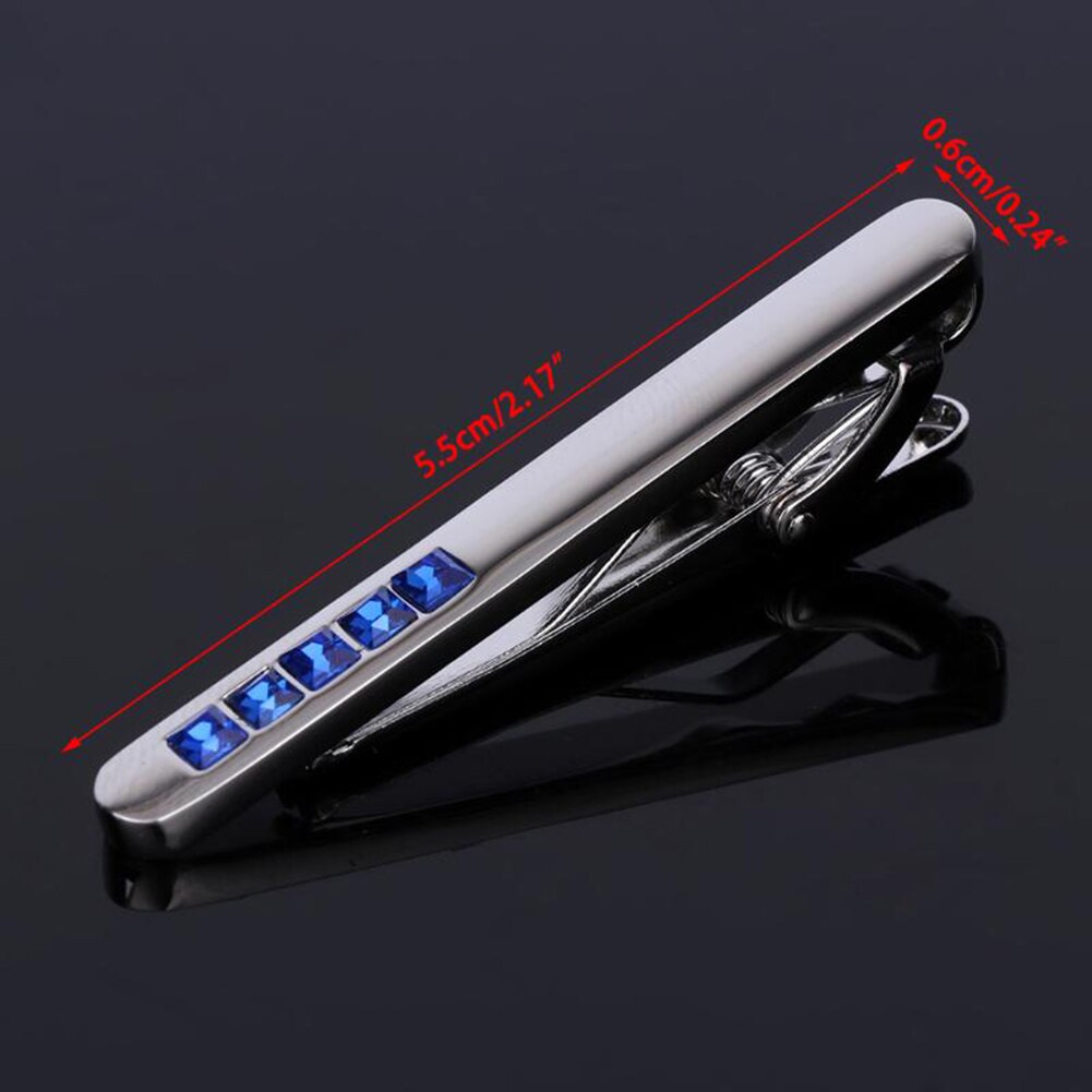 Men Metal Black Simple Necktie Tie Bar Clasp Clip Clamp Pin Men Stainless Steel For Business Man Necktie Tie Clasps