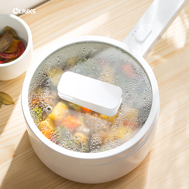 Household 1.5L Electric Cooker 220V Multifunctional Electric Cooking Pot 700W 2 Gears Firepower Mini Rice Cooker