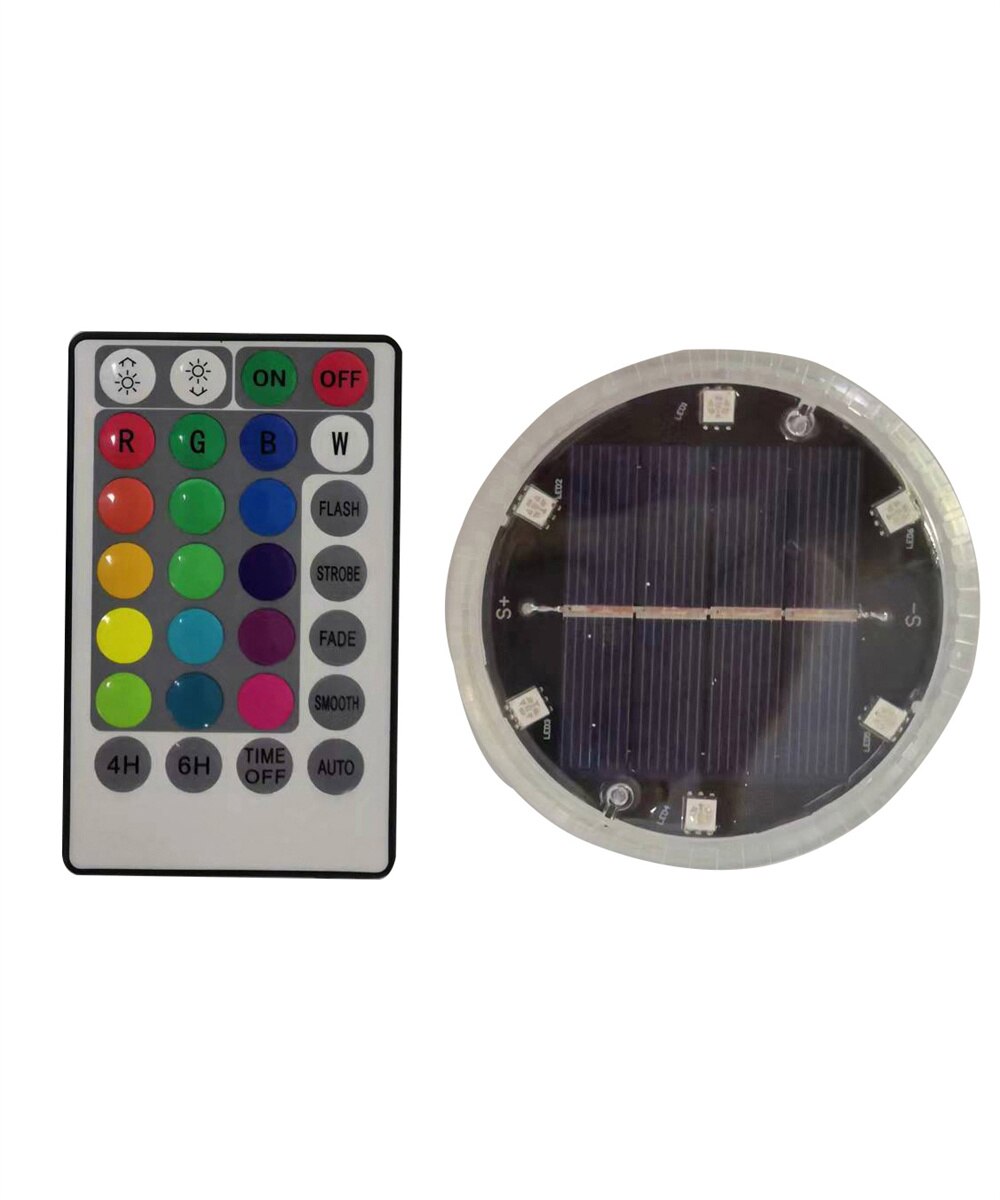 Solar LED Submersible Light Remote Control Underwater Night Lamp Pool Float Light For Swimming Pool Aquarium Fishing Lighting: 1 Lamp 1 controller