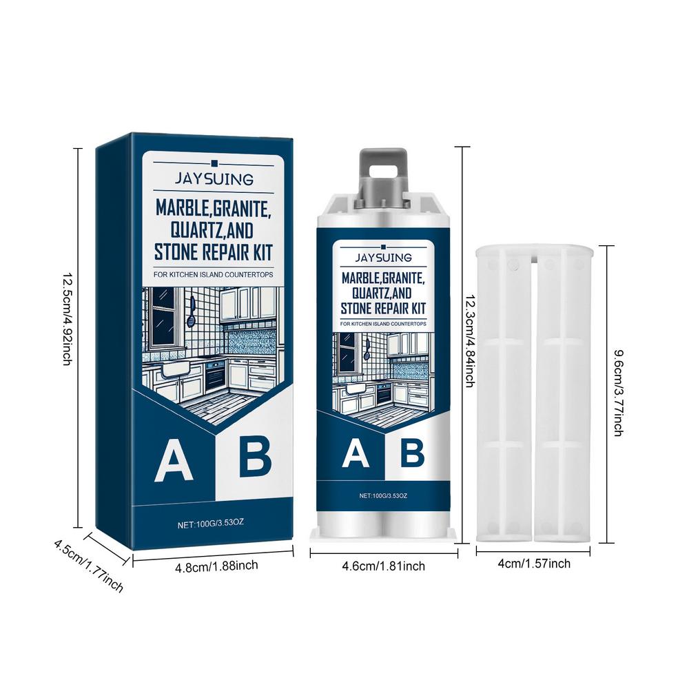 Porcelain Repair Kit Quartz Countertop Repair Kit Porcelain Repair Kit Ceramic Tile Repair Kit Filler Fix Tile Chips Cracks: Default Title