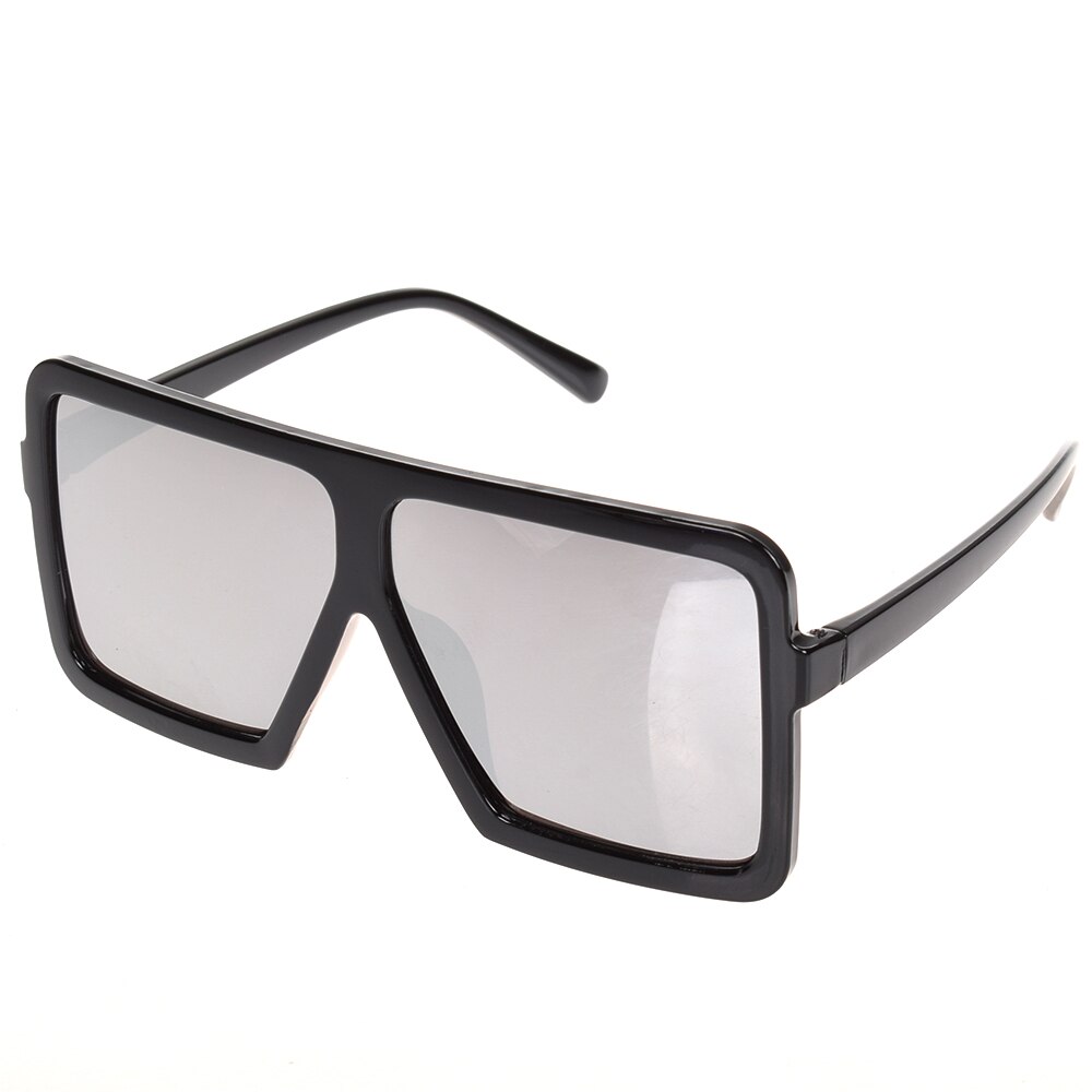 grote zonnebril zwart