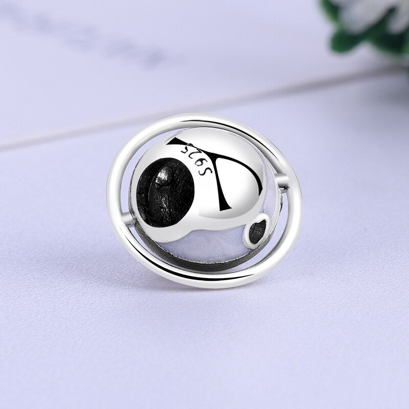 Originele 100% 925 Sterling Zilver Charm Bead Planeet Van Liefde Charms Christmas Fit Armbanden Diy Vrouwen Sieraden