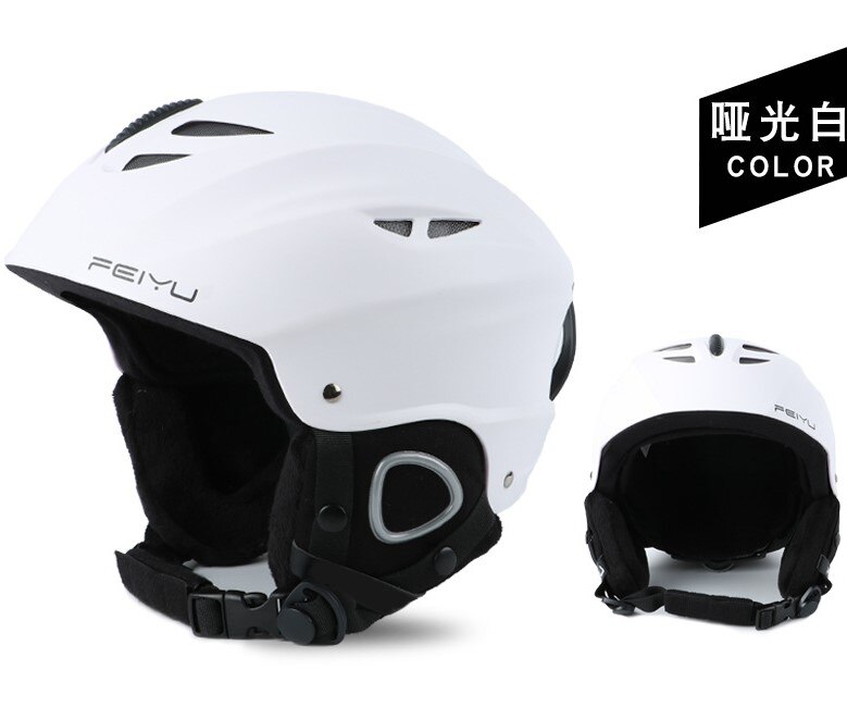 Wolface Licht Veiligheid Ski Helm Voor Mannen Vrouwen Kind Integraal Gegoten Snowboard Helm Fietsen Skiën Sneeuw: Rood / M (52-55cm)