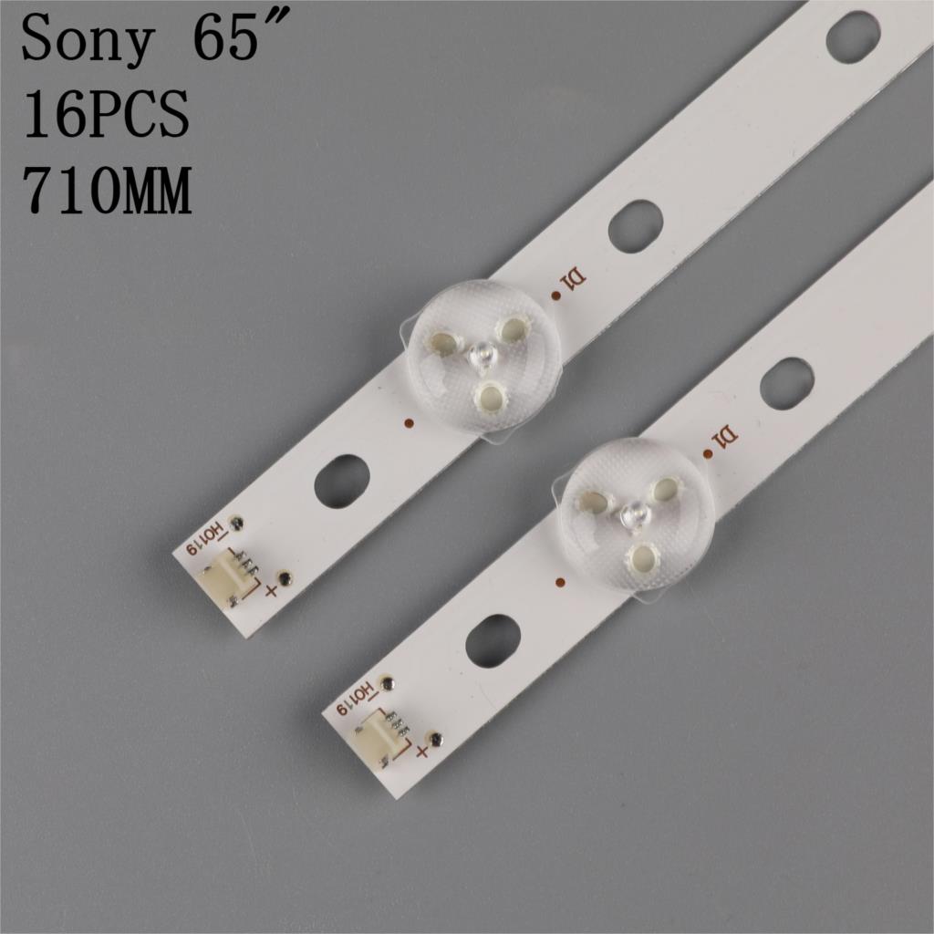 100% 16pcs/Kit LED strips for SONY 65 TV KDL65W855C KDL65W855 KDL 65W855 KDL 65W850 T650HVF05 650TV02-V3 CX-65S03E01