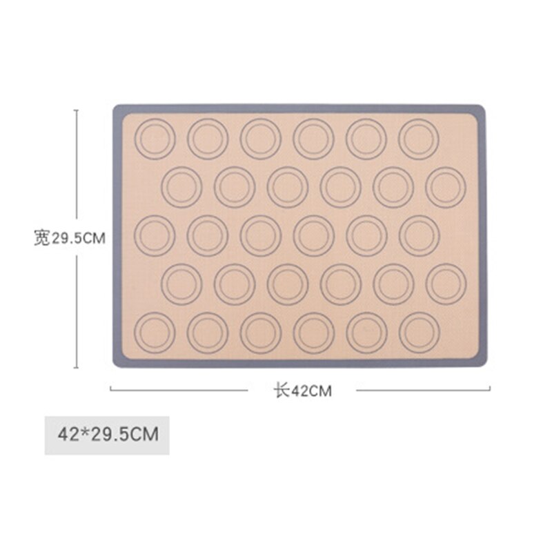 Silicone Baking Mat Pad Sheet Non-Stick Rolling Dough Mat Macaroon Tray Oven Baking For Cake Cookie Pastry Oven Baking Tools: 42x29.5 MKL