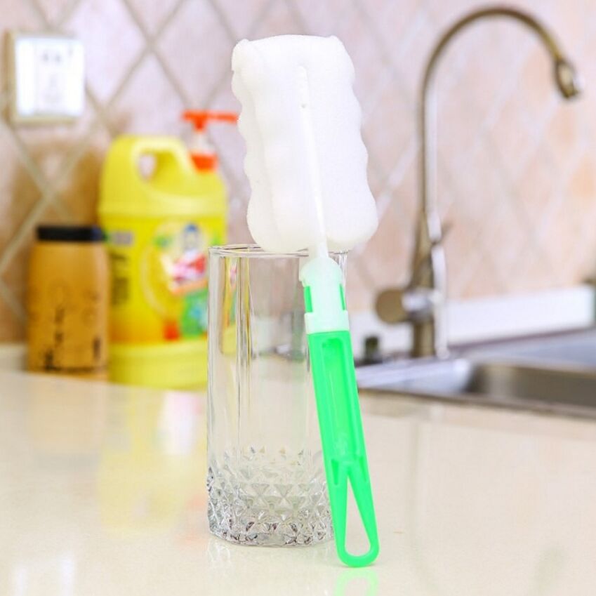 Bottiglia di Brushe Popolare Spugna Spazzola di Bottiglia di Bambino Pennello Tazza di Vetro Di Lavaggio A Secco Attrezzo Della Cucina Cleaner Bottiglia di Alimentazione Brushe