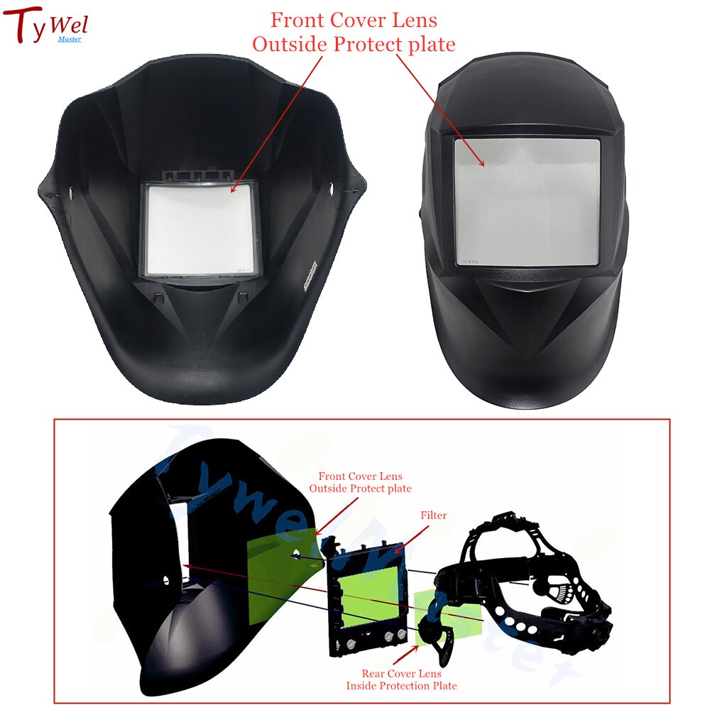 Lashelm Bescherming Lens Voorkant Real Cover Lens Van Solar Auto Lasfilters Masker