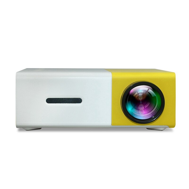 Mini Portable Projector FHD 1080P Smart Correction with Built-in Speakers for Home Audiovisual