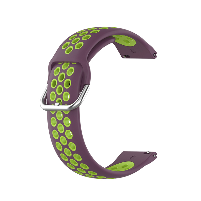 Bracelet de Sport en Silicone pour montre Garmin Forerunner 55, à dégagement rapide, accessoires de montre intelligente: Purple Green