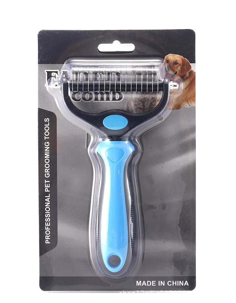 Ontharing Kam Voor Honden Kat Ontklitter Bont Trimmen Dematting Deshedding Borstel Grooming Tool Rvs Huisdieren Kam