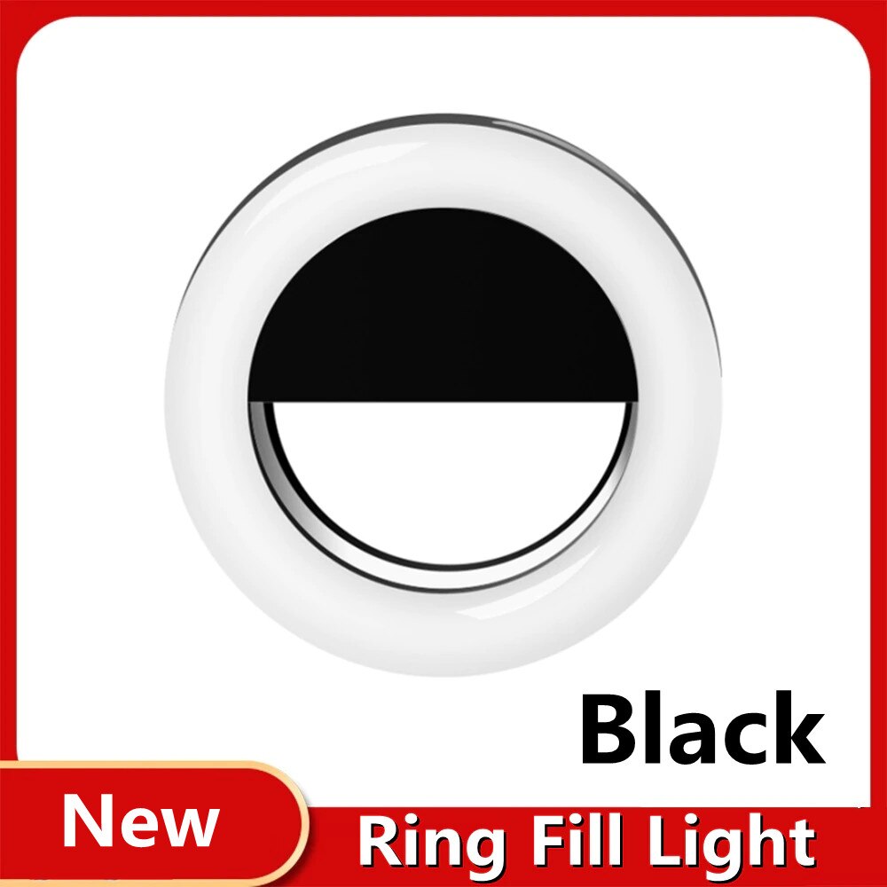 Roreta New LED Ring Flash Selfie Light telefono portatile LED lampada Selfie anello luminoso Clip per Smart Phone live