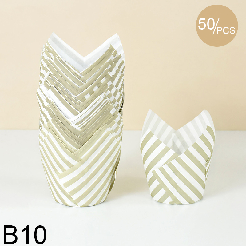 50 stücke Zeitung Stil Cupcake Liner Backförmchen Für Hochzeit Geburtstag Party Tulpe Muffin Cupcake Pappbecher Öldicht Kuchen Verpackung: Freier Raum
