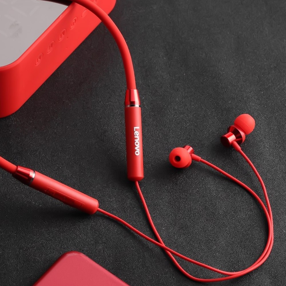 Lenovo Bluetooth Earphones HE05 Wireless Earbuds Magnetic Neckband Earphone Waterproof Sport Headset with Mic Noise Cancelling