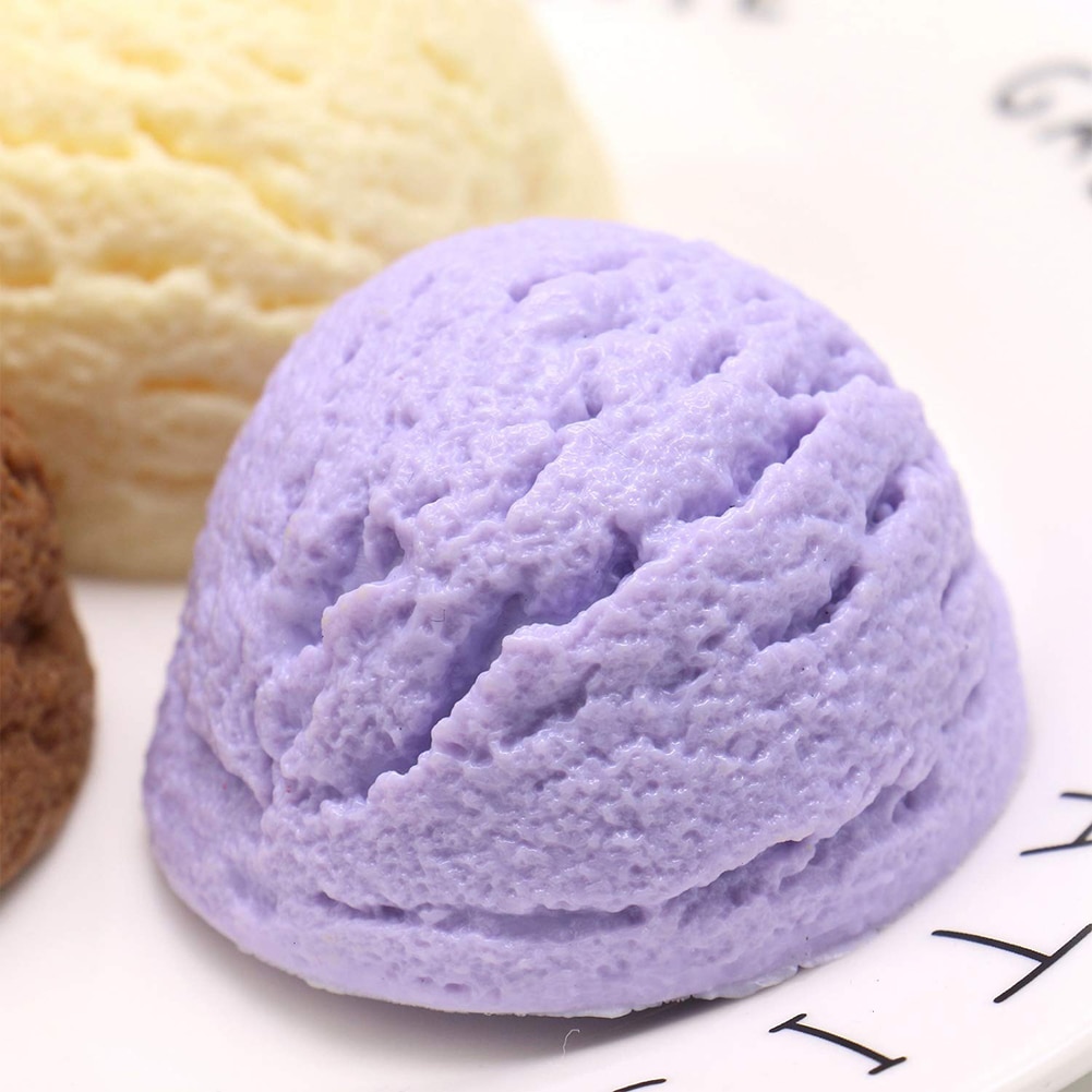 3 Pcs Kunstmatige Ijs Ballen Realistische Simulatie Voedsel Desserts Nep Ijs Model Winkels Decoratie Foto Props