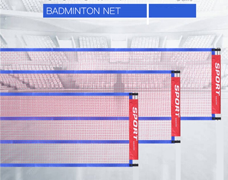 Rede portátil para badminton, sem moldura, 3.1m-6.1m, malha quadrada para treinamento, rede de badminton