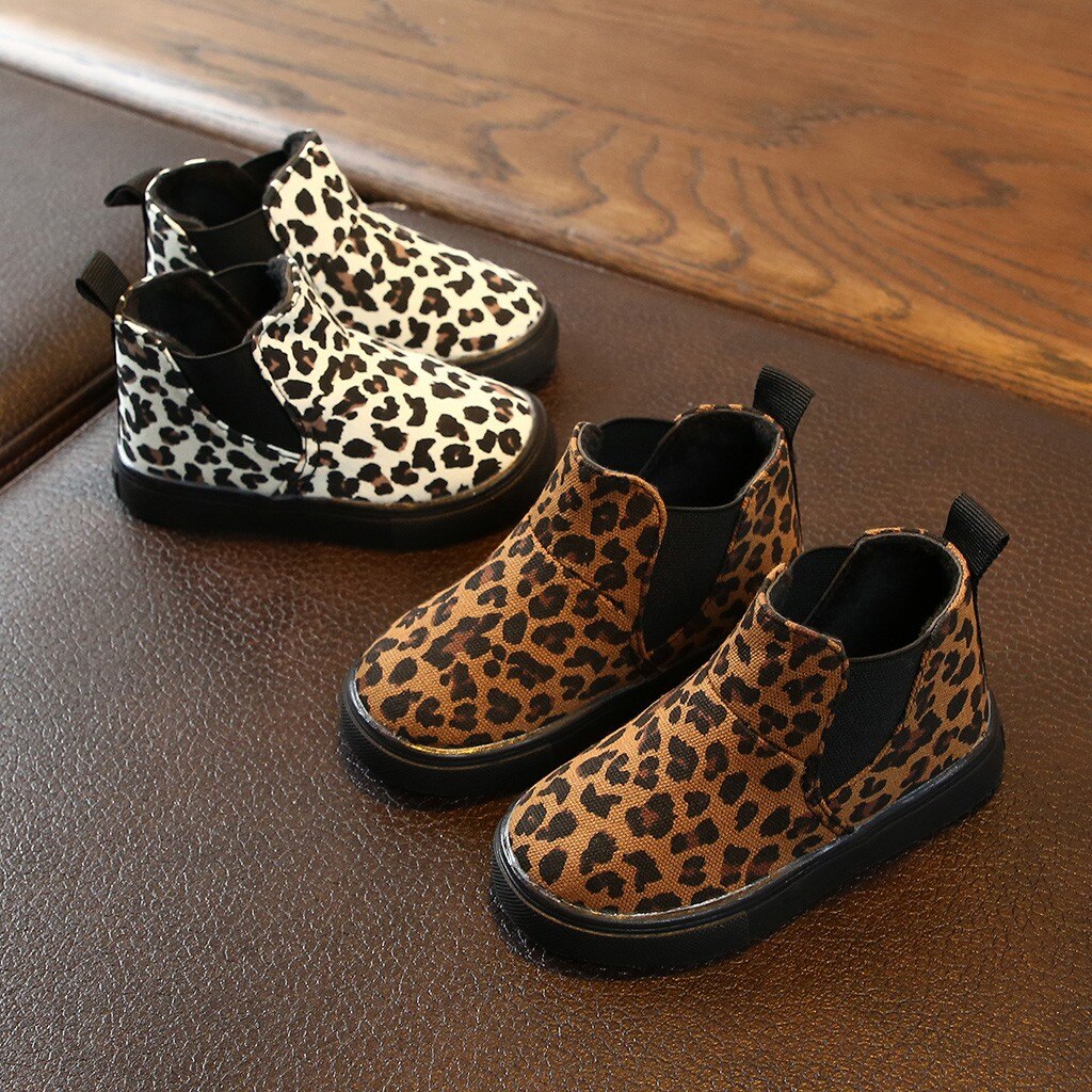freundlicher freundlicher Baby Mädchen Martine Stiefel Schuhe Leopard Gedruckt Winter Herbst Warme Kurze Stiefel lässig Schuhe Booties navidad