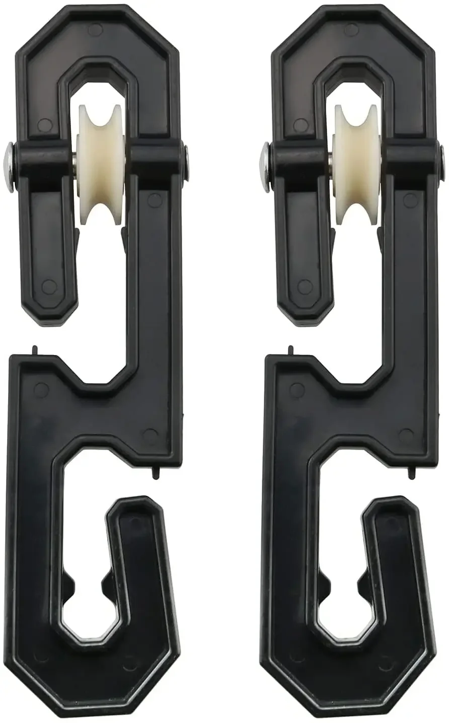 2PCS Plastic Aluminum Clothesline Separator Spreader Pulley S-Shaped Clothes line Splitter for Long Clothesline and Heavy Loads