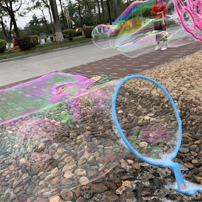 6PCS/set Jumbo Colorful Bubble Wand Bubble Blower Toy Set For Kids Summer Outdoor Fun 7IN