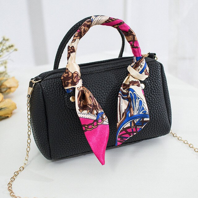 Brand Designers Hangbags For Women PU Leather Hairball Pendant Handbag Lady's Shoulder Messenger Bag For Women Tote Bag: black01