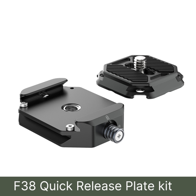 Ulanzi FALCAM F38 Quick Release Plate Clamp Kit Universal DSLR Camera Gimbal Arca Swiss Tripod Slider Mount Adapter: Cover and Base Mount