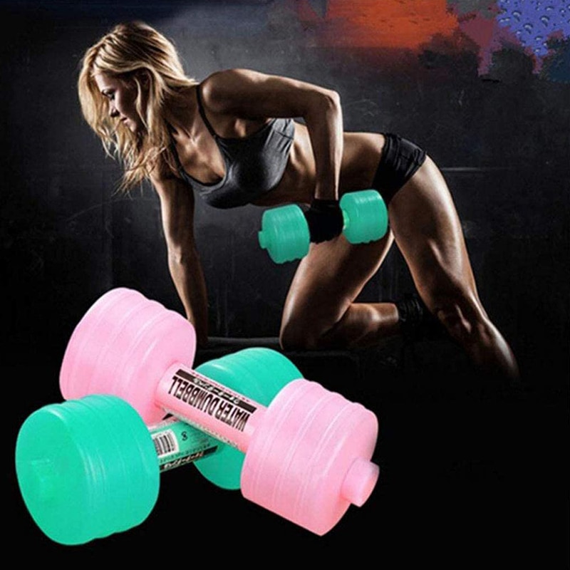 1 Pc 1Kg Body Building Water Fles Dumbbells Gym Oefenmateriaal Yoga Training Sport Vrouwen Gewichtsverlies Fitness Accessoires