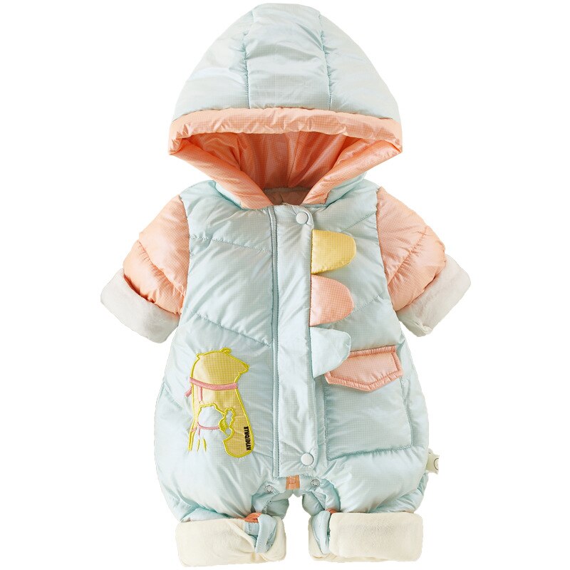 2021 bebê inverno snowsuit plus algodão grosso do bebê meninos macacão 0-2 anos recém-nascido macacão do bebê meninas da criança casaco