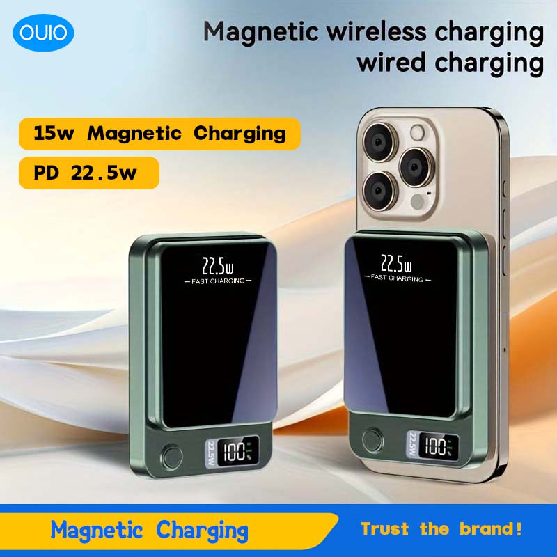 200000mAh ultra-large capacity Fast Charging Xiaomi Magnetic Wireless Power Bank 22.5w Portable Type C Mini Power Bank For Ipho