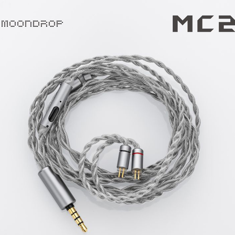 MOONDROP MC2 microphone upgrade cable 3.5mm 0.78mm 2pin oxygen-free copper and silver plating