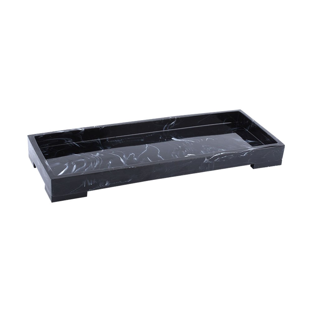 For Toothbrush Toothpaste Soap Towel Stotage Waterproof Chinese Style Toilet Accessories Bathroom Tray Marble Pattern Home Hotel