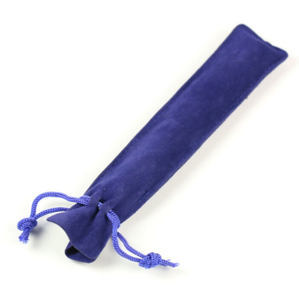 5 uds. Fuente/bolígrafo funda cartuchera estuche para lápices con cuerda: Azul