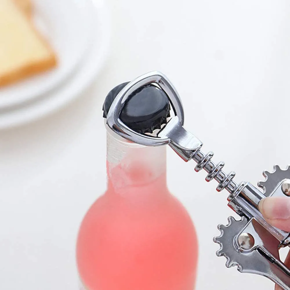 Abridor de vino de acero inoxidable, abridor de vino tinto, tipo ala, Sommeliers de Metal, sacacorchos, abridores de botellas, sacacorchos, removedor de corcho de vino