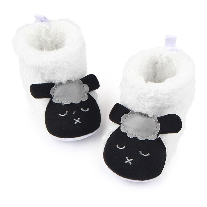 Leuke Cartoon Baby Winter Warm Booties Dier Stijl Fleece Snowboots Non Slip Peuter Babyschoenen Baby Katoen Laarzen